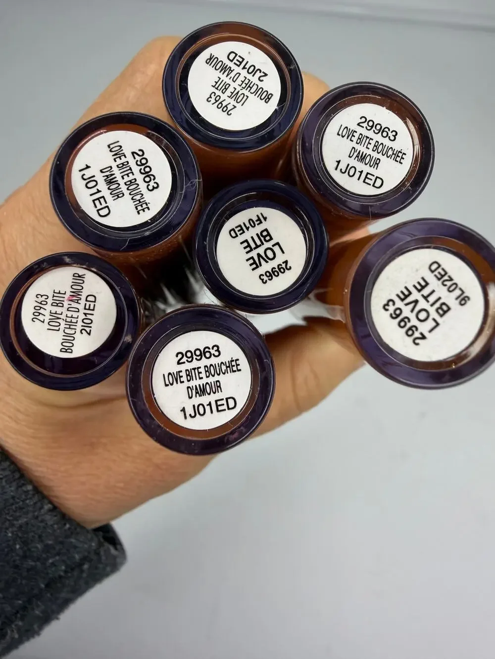 e.l.f. Lip Lacquer Love Bite Lot of 7 Shimmer Gloss 29963 Full Size New